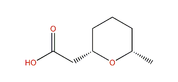 2-((2S,6S)-Tetrahydro-6-methyl-2H-pyran-2-yl)-acetic acid